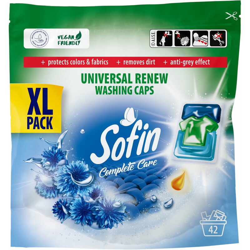 Kapsułki do prania SOFIN Complete Care Universal Renew 42 szt.