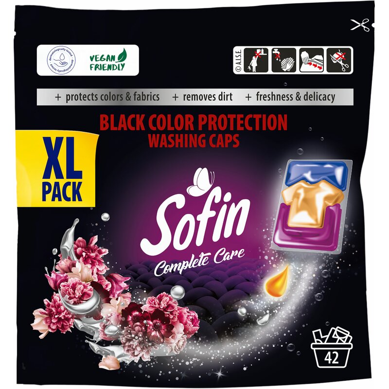 Kapsułki do prania SOFIN Complete Care Black Color Protection 42 szt.