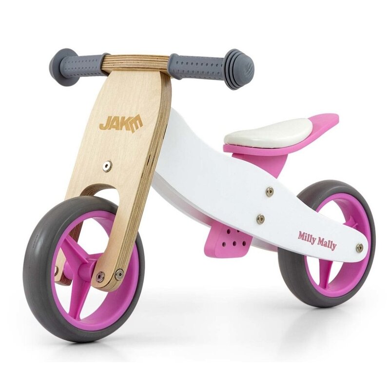 Rowerek biegowy MILLY MALLY Jake 2w1 Classic Różowy