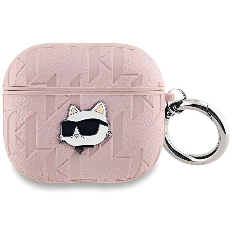 Karl Lagerfeld Monogram Choupette Head do Apple AirPods Pro 2 Różowy