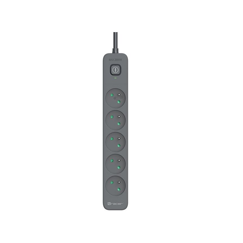 Listwa TRACER Power Line+ TRALIS47023 (1.8 m) Grafitowy