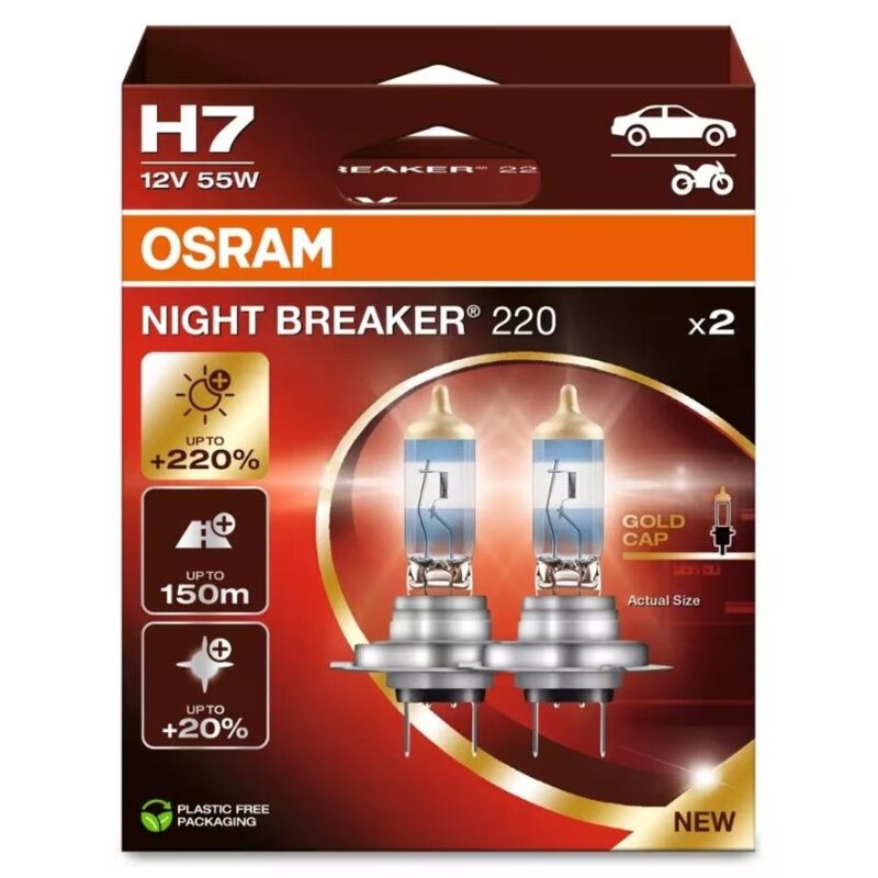 Żarówka samochodowa OSRAM Night Breaker 220 H7 (2 szt.)