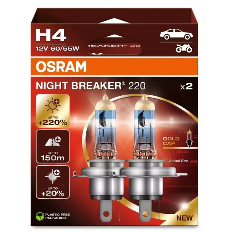Żarówka samochodowa OSRAM Night Breaker 220 H4 (2 szt.)