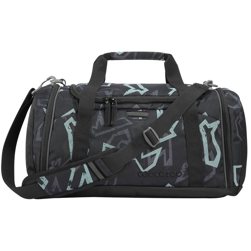 Torba sportowa COOCAZOO 2.0 Reflective Graffiti Czarno-szary