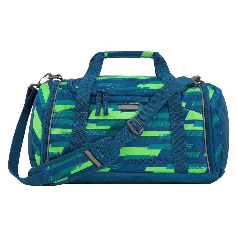 Torba sportowa COOCAZOO 2.0 Lime Stripe Niebiesko-zielony