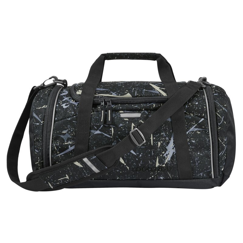 Torba sportowa COOCAZOO 2.0 Reflective Splash Czarno-szaro-biały