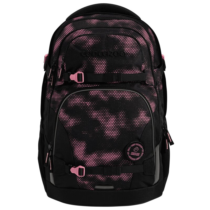 Plecak COOCAZOO 2.0 PORTER Pink Illusion Czarno-różowy