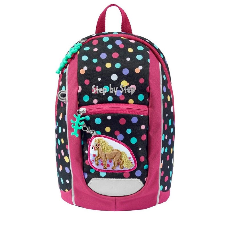 Plecak STEP BY STEP Junior Kiga Mini Pony Lotta Czarno-różowy