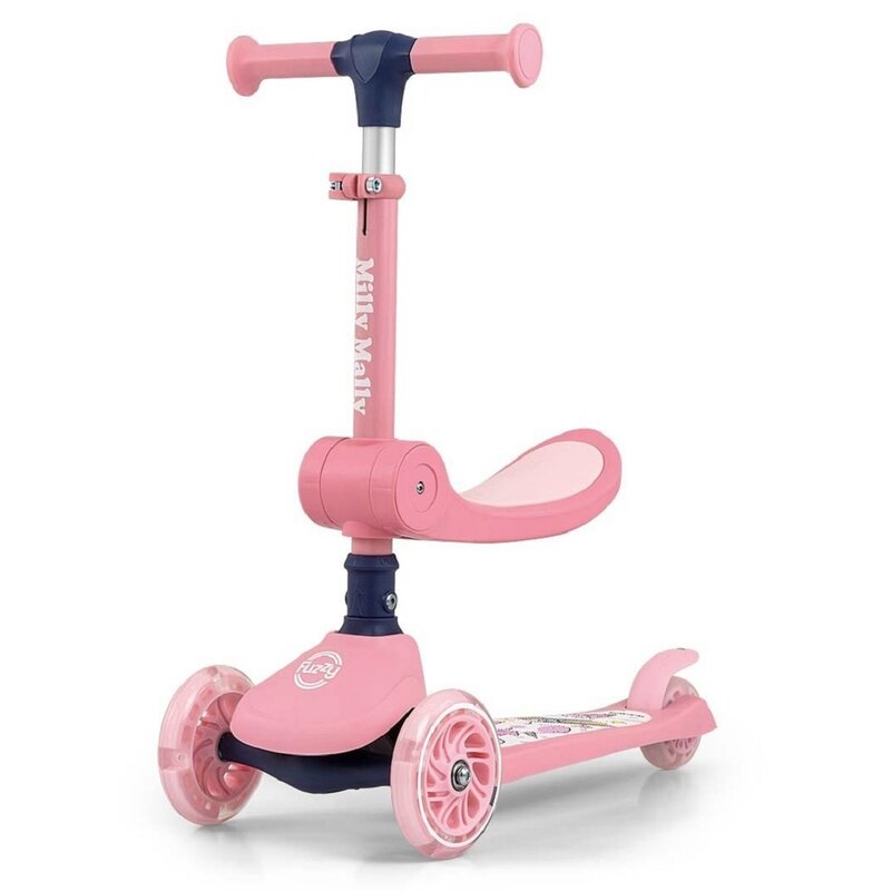 Hulajnoga dla dzieci MILLY MALLY Scooter Fuzzy Różowy