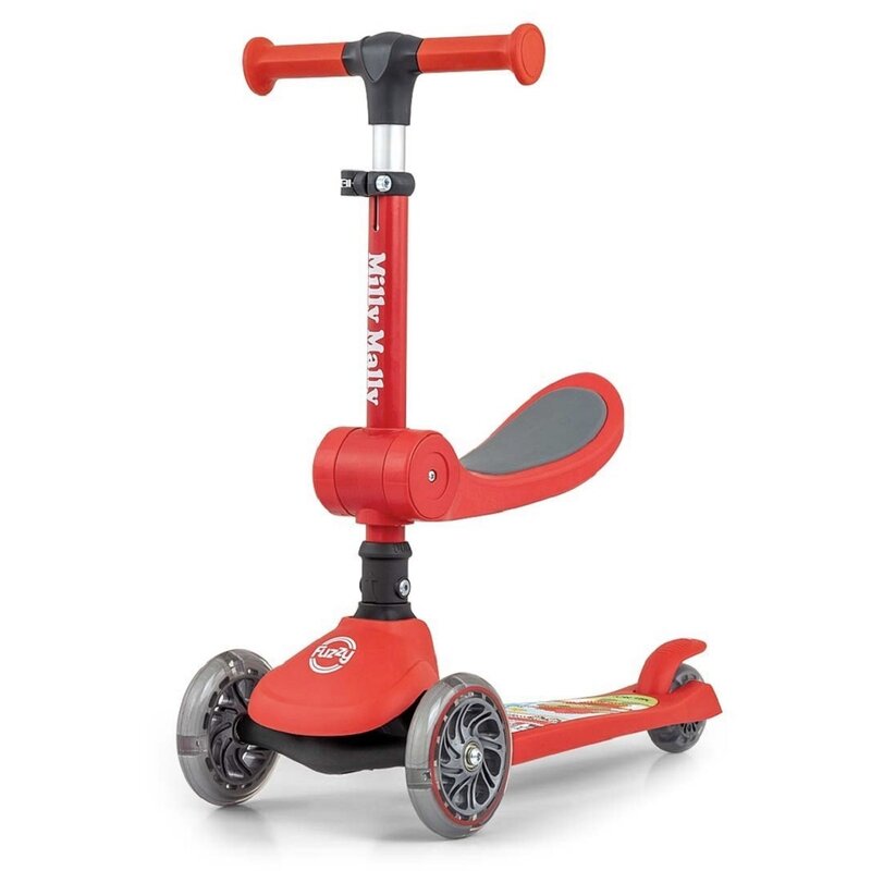 Hulajnoga dla dzieci MILLY MALLY Scooter Fuzzy Czerwony