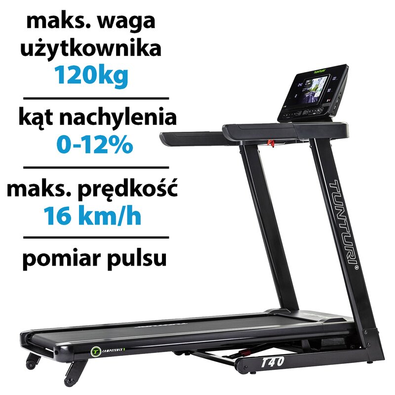 Bieżnia elektryczna TUNTURI Signature T40 2570W 16km/h