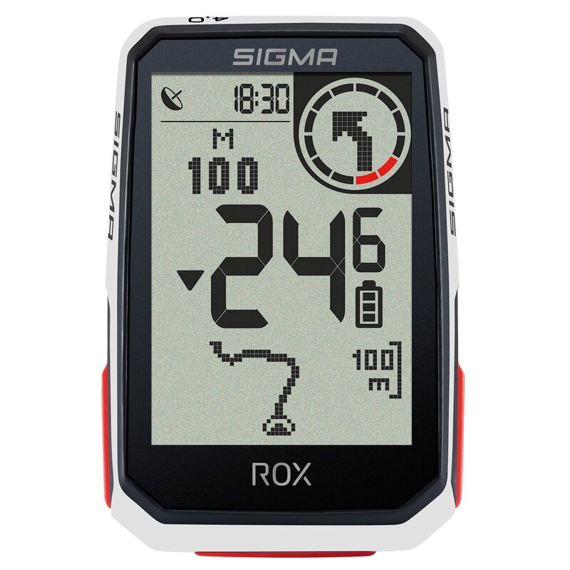 Nawigacja rowerowa SIGMA Rox 4.0 Biały Podświetlany