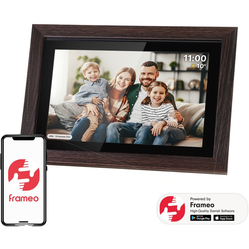 Ramka cyfrowa KRUGER&MATZ KM1102 Frameo 10.1" Brązowy