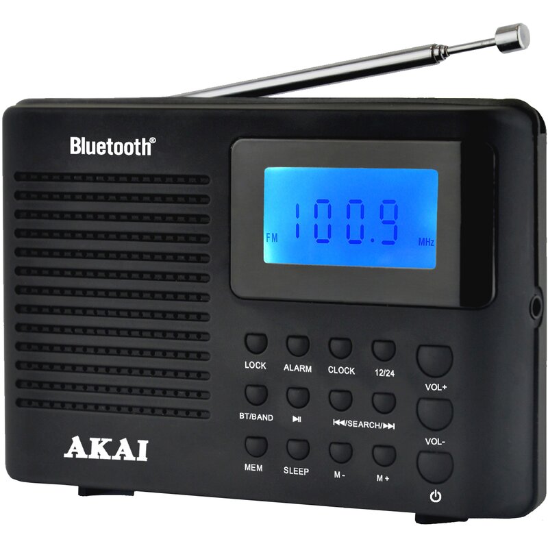 Radio AKAI APR-400 Analogowe Przenośne Czarny