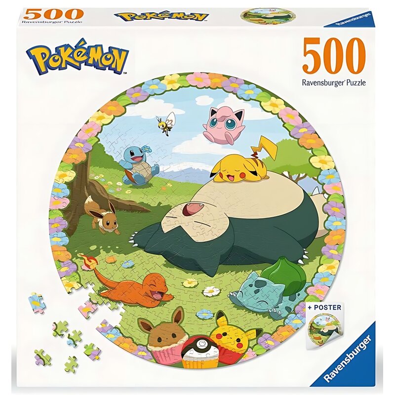 Puzzle RAVENSBURGER Pokémon Postacie 12001131 (500 elementów)