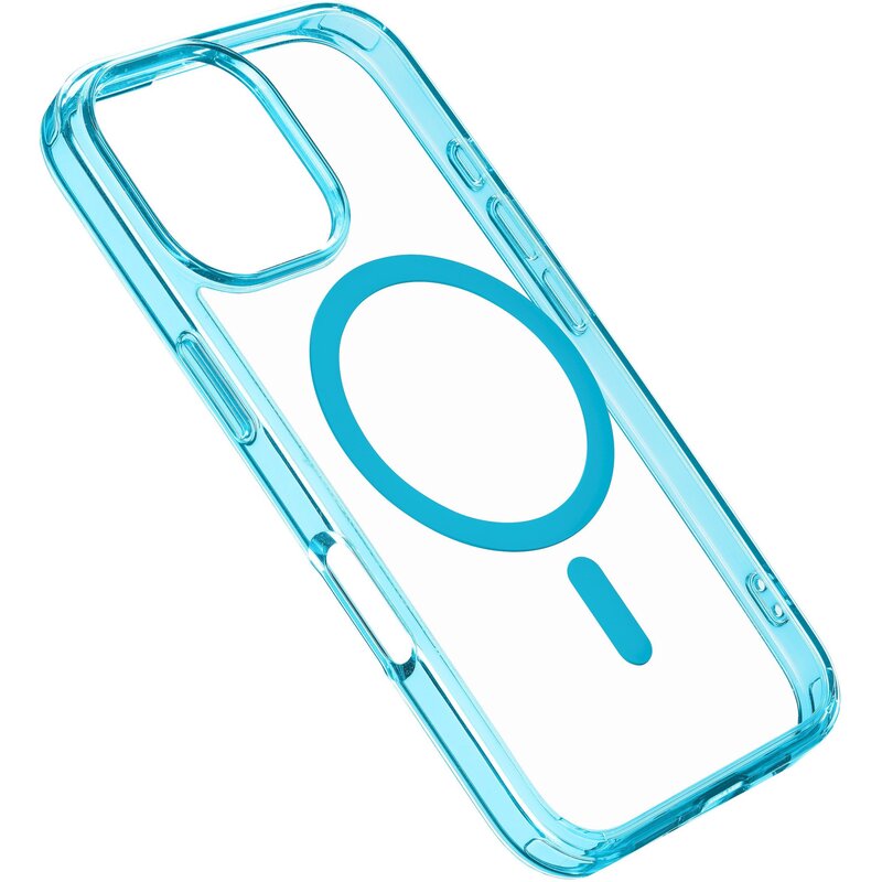 Etui CELLULARLINE Iconic Magsafe do Apple iPhone 16 Pro Max Przezroczysto-błękitny