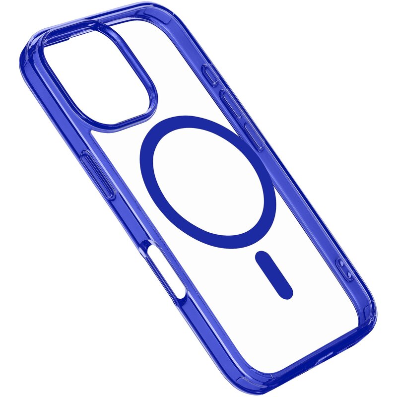 Etui CELLULARLINE Iconic Magsafe do Apple iPhone 16 Pro Max Przezroczysto-niebieski