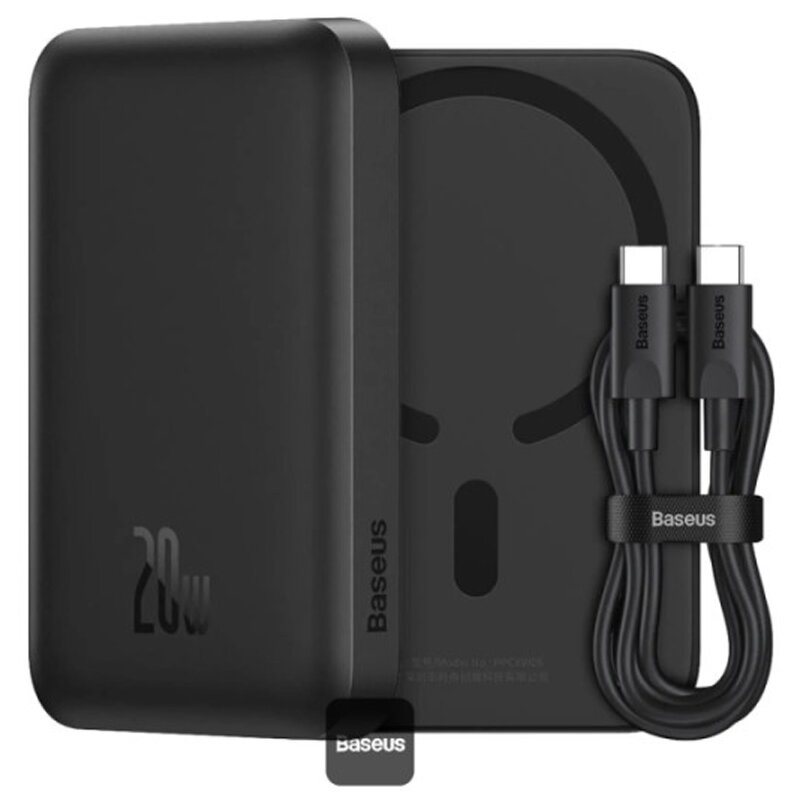 Powerbank BASEUS Magnetic Mini 6000mAh 20W Czarny