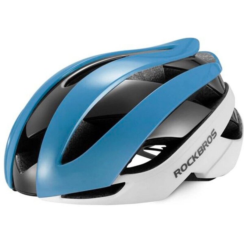 Kask rowerowy ROCKBROS 10110004004 Biało-niebieski Szosowy (rozmiar M)