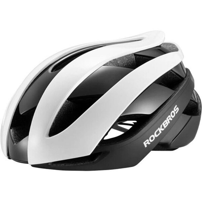 Kask rowerowy ROCKBROS 10110004002 Biało-czarny Szosowy (rozmiar M)
