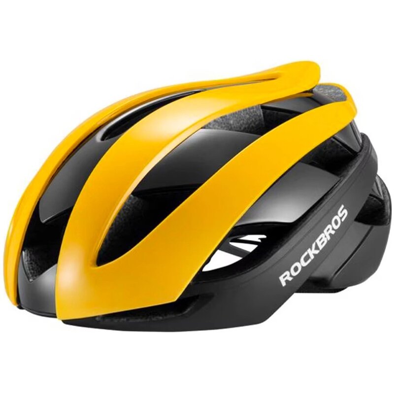 Kask rowerowy ROCKBROS 10110004006 Żółto-czarny Szosowy (rozmiar M)