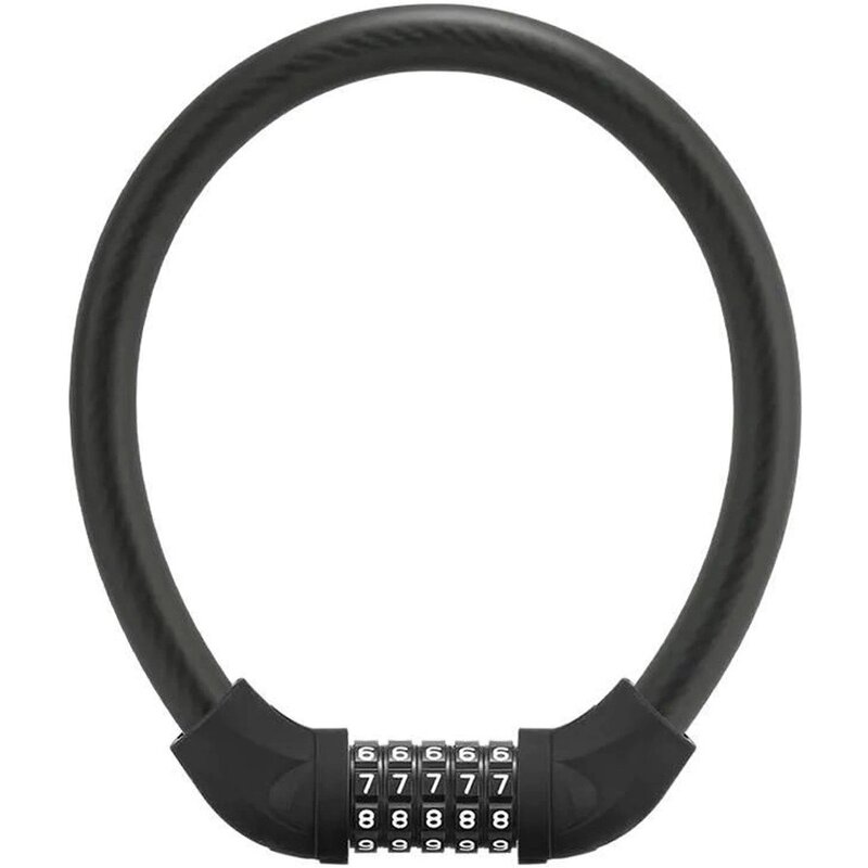 Zapięcie rowerowe ROCKBROS RKS570-BK Linka Czarny