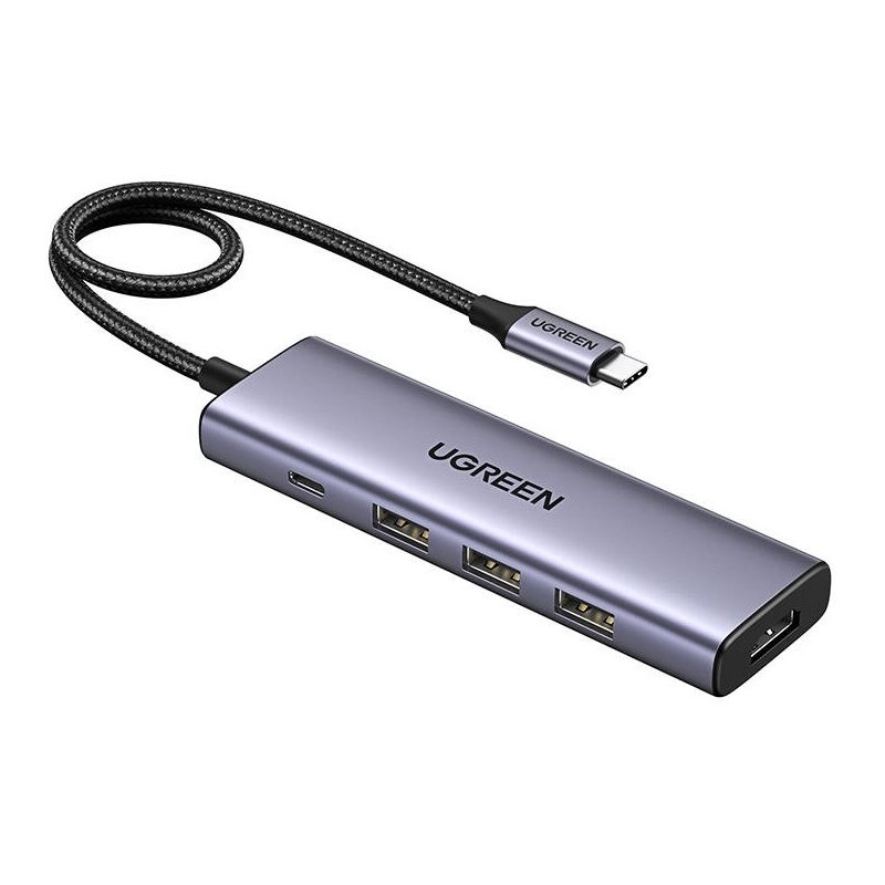 UGREEN Revodok CM511 USB-C do 3x USB USB-C HDMI 4K 30Hz PD 100W Szary