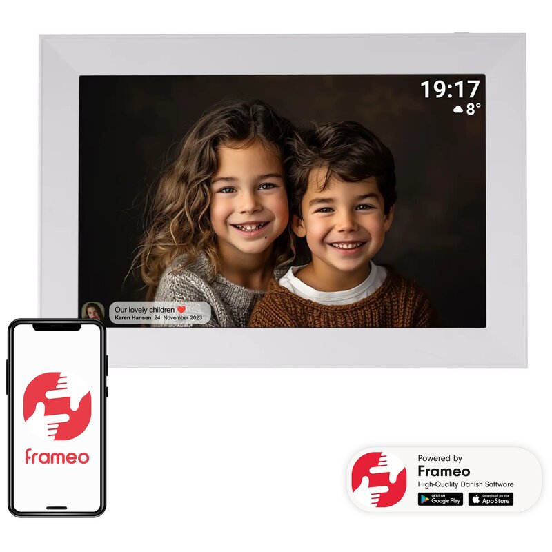 Ramka cyfrowa DENVER Frameo PFF-1012W Biały