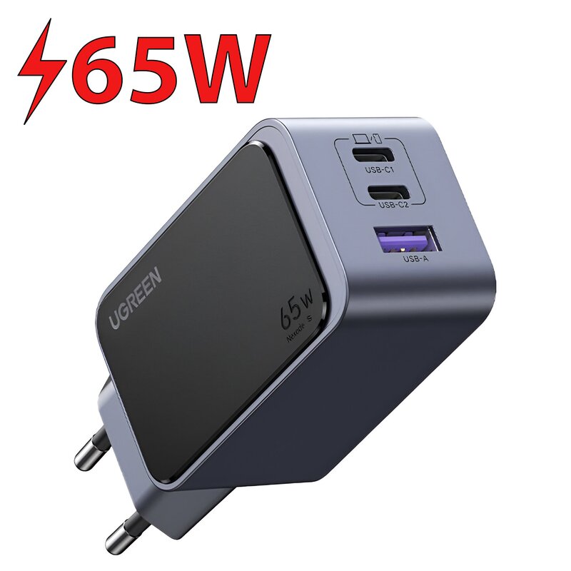 Ładowarka sieciowa UGREEN Nexode Air 65W Szary ładowarka do telefonu USB-C