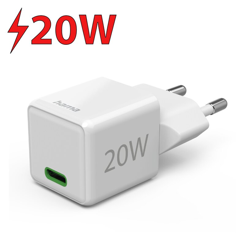 Hama SuperMini 20W PD/QC Biały