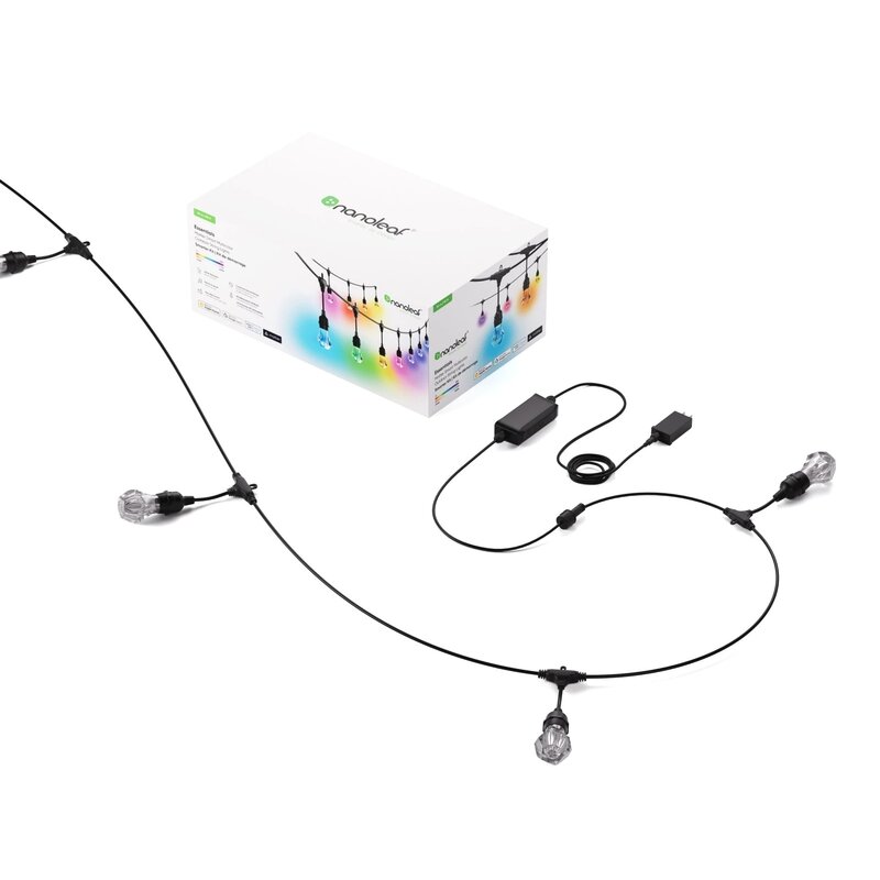 Lampki zewnętrzne NANOLEAF Essentials Smart Multicolour Outdoor String Light Starter Kit 30m