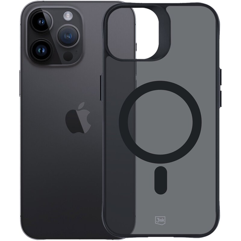 3mk Smoke MagCase do iPhone 14 Pro Czarny