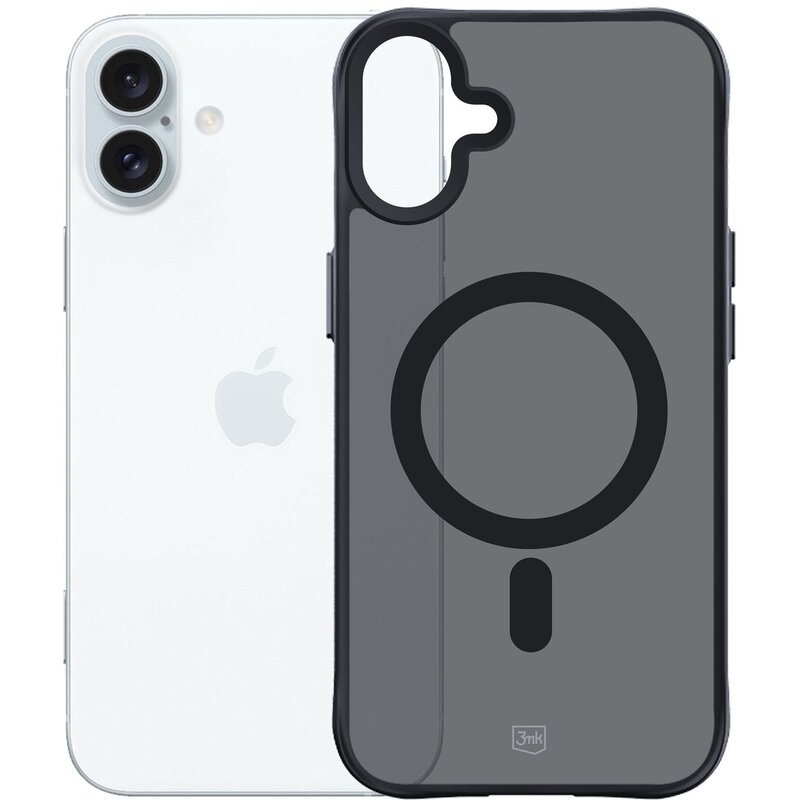 3mk Smoke MagCase do iPhone 16 Plus Czarny
