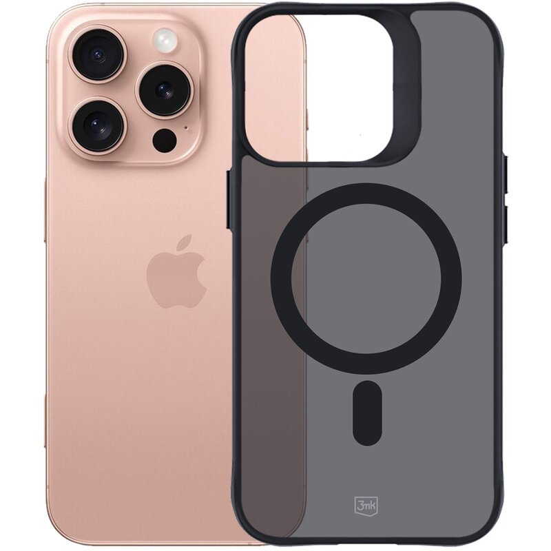3mk Smoke MagCase do iPhone 16 Pro Czarny