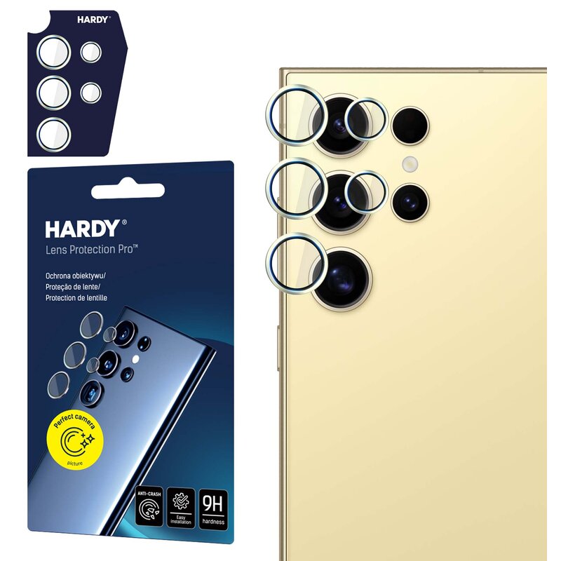 3mk Hardy Lens Protection Pro Yellow na aparat Samsung Galaxy S24 Ultra