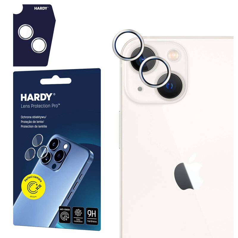 3mk Hardy Lens Protection Pro Silver na aparat iPhone 15/15 Plus