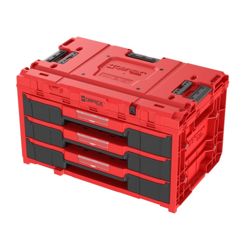 Skrzynka narzędziowa QBRICK System One Drawer 3 Toolbox 2.0 Red Ultra HD
