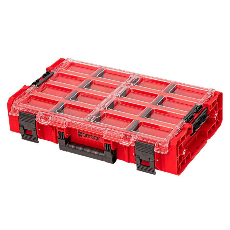 Organizer QBRICK System ONE XL 2.0 Long Bin Red Ultra HD Custom
