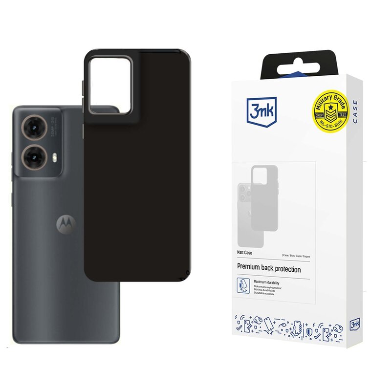 3mk Matt Case do Motorola Moto G85 Czarny