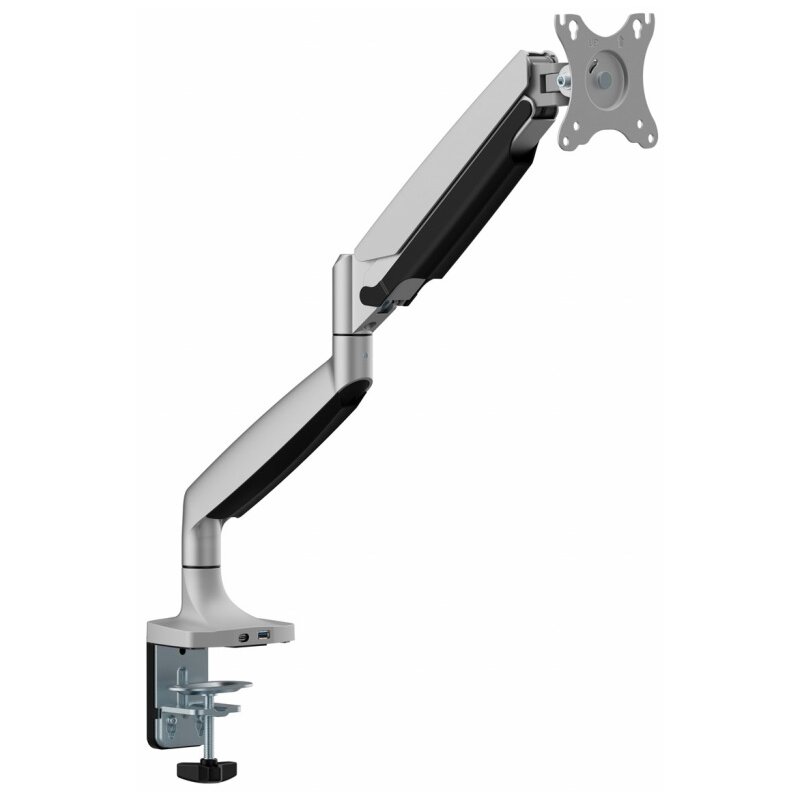 ART Uchwyt biurkowy gazowy do 1 monitora LED/LCD 17-45 cali L-35HD 1-15KG 1xUSB-A 1xUSB-C 3.0 HEAVY DUTY