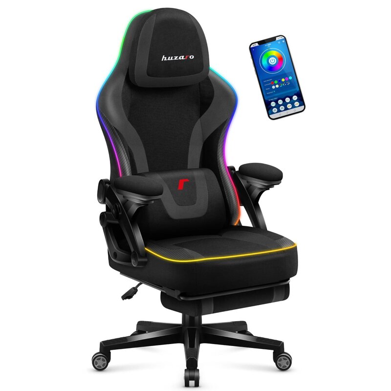 Fotel gamingowy HUZARO Force 4.6 RGB Czarny