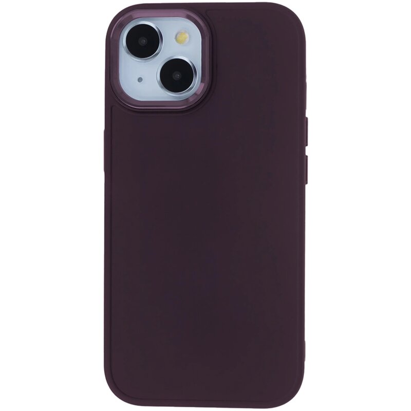 Etui TECTO SHIELD Satin Elegant do Apple iPhone 15 Plus Burgundowy