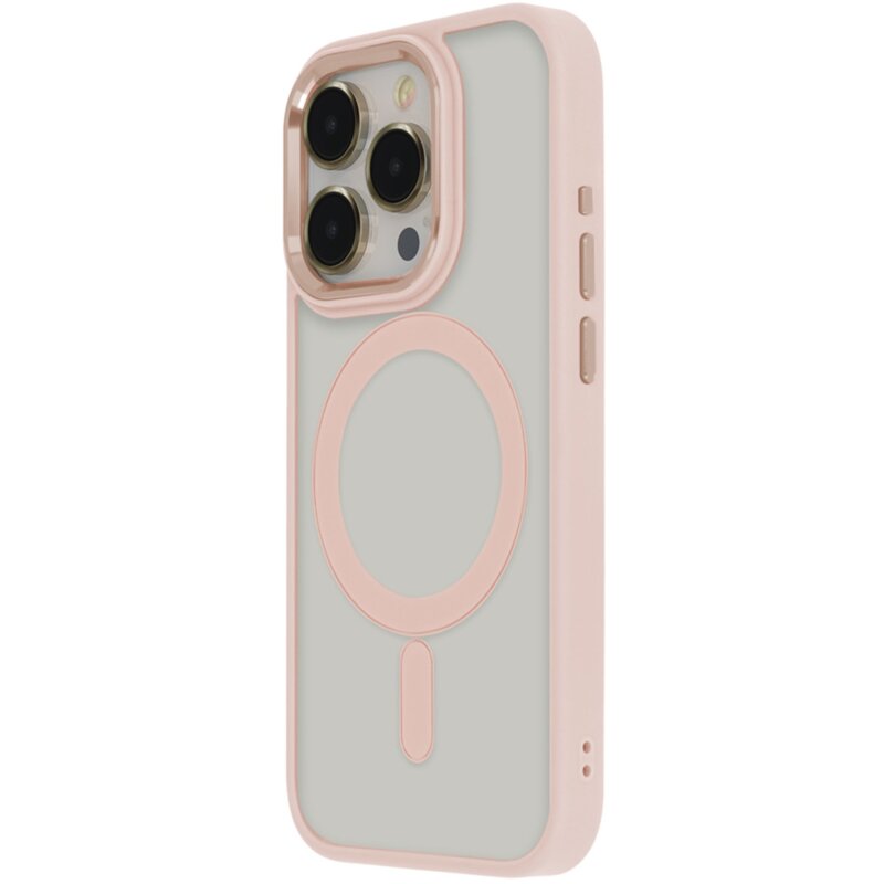 Etui TECTO SHIELD Satin Elegant Mag do Apple iPhone 15 Pro Różowy