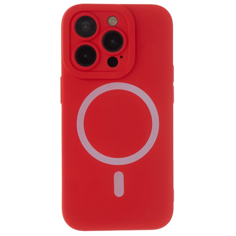 Etui TECTO SHIELD Silicon Soft Mag do Apple iPhone 15 Pro Max Czerwony