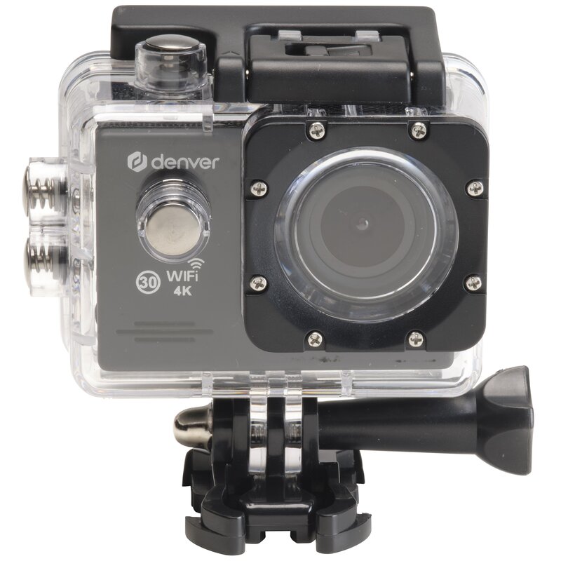 Kamera sportowa DENVER ACK-8064 4K Wi-Fi, filmy 4K 30FPS, czas pracy 3,3h, wodoodporna obudowa, zoom cyfrowy x4
