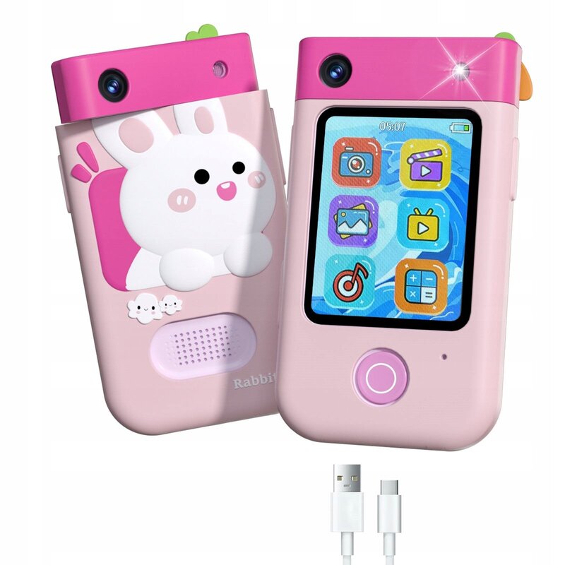 Aparat dla dzieci XREC ADM-02 Różowy Królik