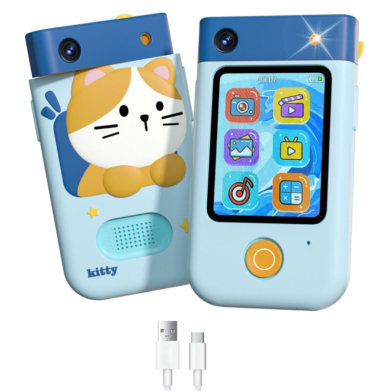 Aparat dla dzieci XREC ADM-02 Niebieski Kotek