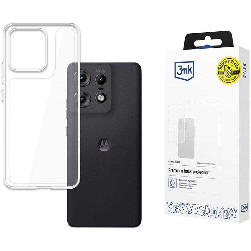 3mk Armor Case do Motorola Moto Edge 50 Pro Przezroczysty