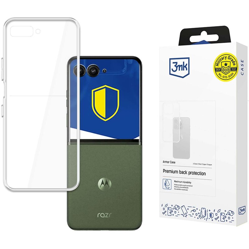 3mk Armor Case do Motorola Razr 50 Przezroczysty