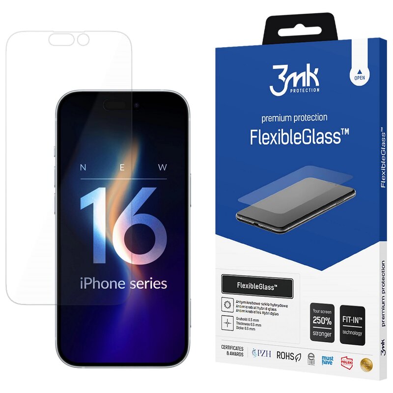 3mk FlexibleGlass do iPhone 16